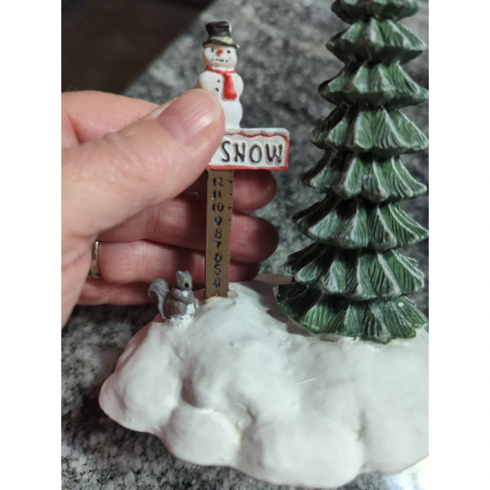 Dept 56 Let It Snow Snowman Sign 5259-4 Snow Village Accessory